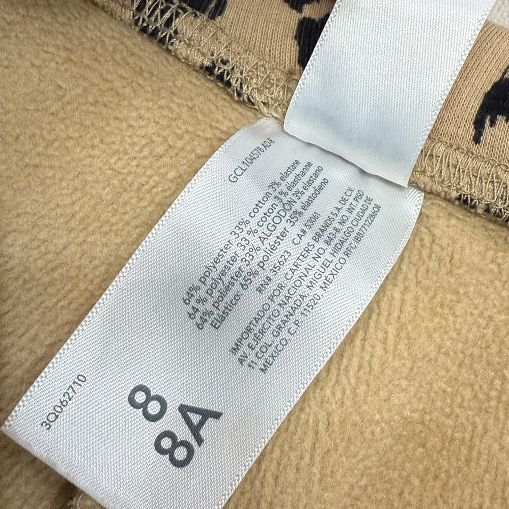 Carter’s Kid Girls Leopard Print Leggings - Size 8/8A
